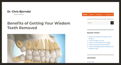 Desktop Screenshot of drchrisbjorndal.com