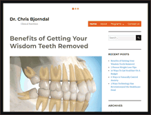 Tablet Screenshot of drchrisbjorndal.com